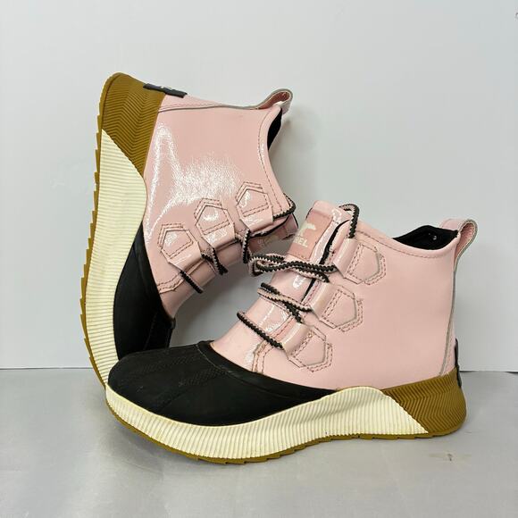 Sorel Out N About III Classic Waterproof Boots Women 5.5 NL4431-688 Vintage Pink